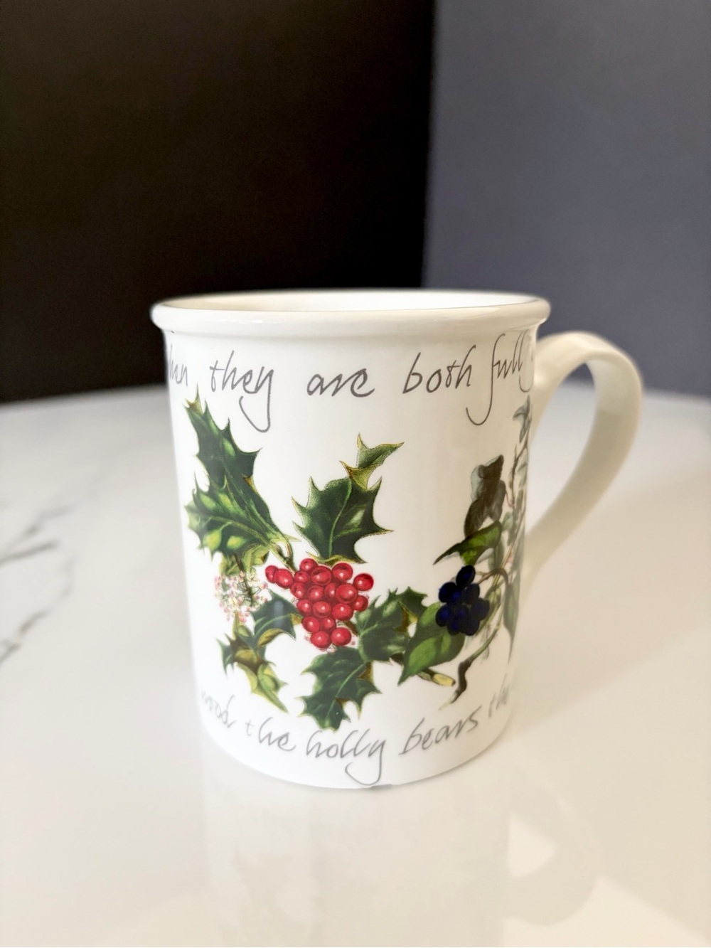 The Holly & Ivy Mug by Portmeirion (read description)